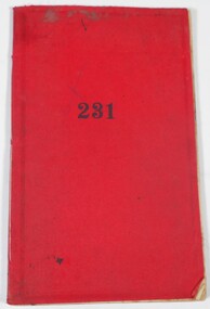 Administrative record - T.J. Connolly Work Book