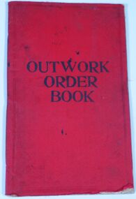 Administrative record - T.J. Connolly Outwork Order Book