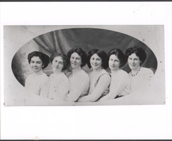 Photograph - Myer Bendigo seven female staff of showroom circa 1908