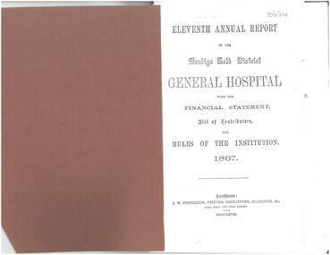 Administrative record - Annual Report Bendigo Hospital