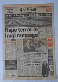 Newspaper - 'The Herald' newspaper final edition, 14/08/1990