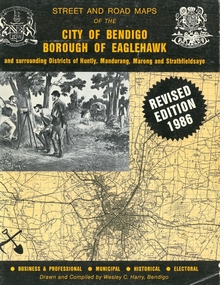 Book - STREET AND ROAD MAPS OF THE CITY OF BENDIGO BOROUGH OF EAGLEHAWK, c1980