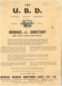 Booklet - The Universal Business Directory (UBD)