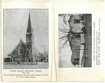 Postcard - GOLDEN SQUARE METHODIST CHURCH