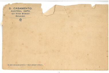 Letter - Letter written in Italian, envelope and translation