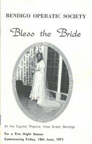 Programme - Bendigo Operatic Society "Bless the Bride"