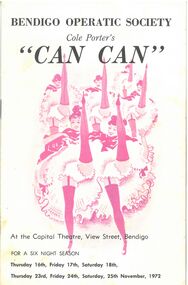 Programme - Bendigo Operatic Society 'Can Can'