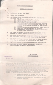 Document - Axedale Waterworks Trust - Duties of Secretary