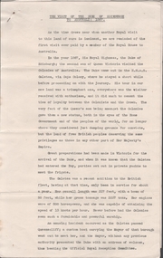 Document - The visit of the Duke of Edinburgh to Australia 1867