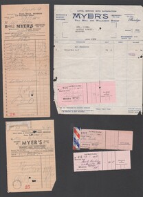 Financial record - Financial record of purchases and payments made by Mrs. Hicks, Myrtle Street, Bendigo