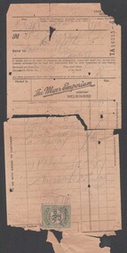 Financial record - Financial record of purchases and payments made by Mrs C. Hicks, 60 Myrtle Street, Bendigo from Myer Emporium Melbourne dated 22 January ??