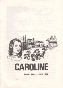 Programme - Programme  'Caroline' Produced by Marie Cumisky