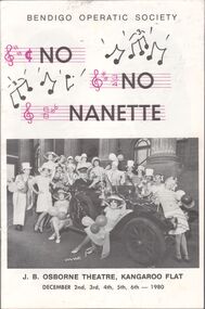 Programme - Programme 'No No Nanette' by Bendigo Operatic Society