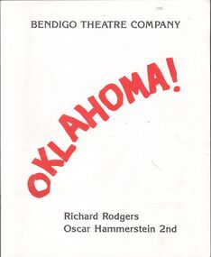 Programme - Programme ""Oklahoma!" by Bendigo Theatre Company