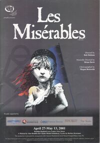 Programme - Programme "Les Miserables" by Bendigo Community Theatre and Arts Inc