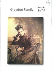 Mixed media - GRAYDON COLLECTION: FAMILY PHOTOGRAPHS and NOTES (See ITEM 11411)