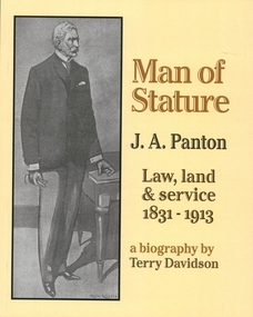 Book - Man of Stature - J.A.Panton