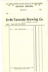 Financial record - Taraxale Brewing Co