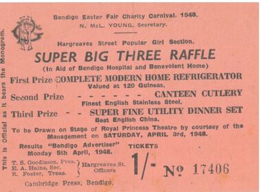 Ephemera - Raffle Ticket