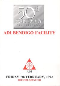 Document - Australian Defence Industries (ADI) - 50th Anniversary Celebration Pack