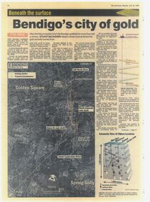 Newspaper - Bendigo's City of Gold is unearthed