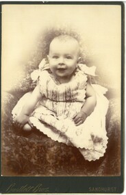 Photograph - Posed sepia studio photo of Kenneth Cyril Abbott, 1891