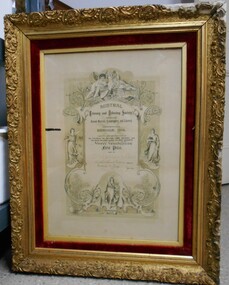 Certificate - Austral Competitions Certificate Awarded to St. Andrew's Choir, 1898