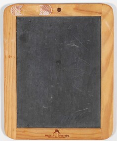 Ephemera - School slate, slate bound with pine edges
