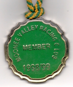 Ephemera - Racing Club Pass/Member Medallion, 1998