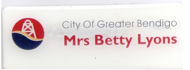 Ephemera - City of Greater Bendigo Councillor's Partner Badge, 2000-2020