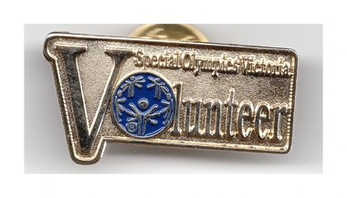 Ephemera - Special Olympics Victoria Volunteer Pin/Badge, Abt 2010