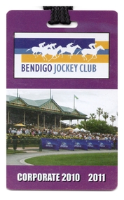 Ephemera - Bendigo Jockey Club Corporate Passes, 2007 to 2012