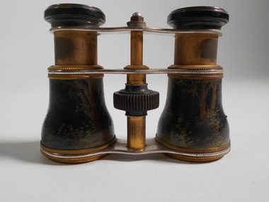 Ephemera - Small brass binoculars/opera glasses