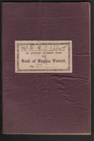 Book - Abbott Collection: Savings record for Mr. Richard Hartley Smith Abbott from 1917 to 1920