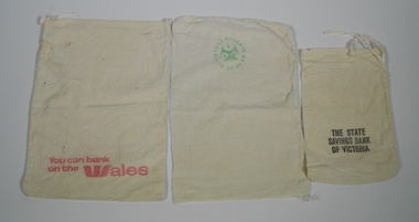 Textile - 3 calico money bags