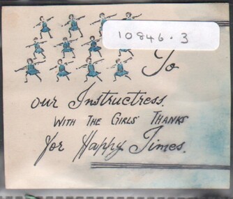 Ephemera - Gertrude Perry Collection - Thank you card