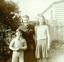 Photo of woman in uniform and two children
