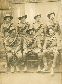 Post card Seven soldiers