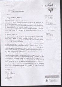 Ephemera - Gemma Starr collection - Bendigo East Primary School - research documents for background information to object to the planning submission to subdivide the Bendigo East Primary School site