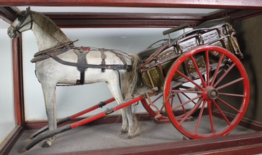 Model - Schaefer Collection: Horse and Spring Cart Model, Schaefer, Matthaeus (Martin), 1878 - 1879