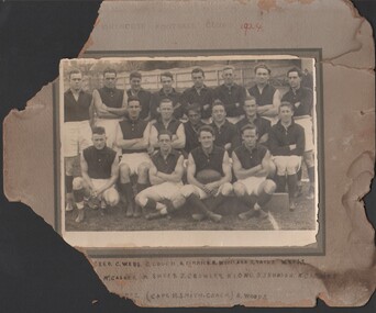 Photograph - Northcote Football Club 1924, 4/5/2021