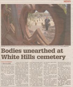 Newspaper - Article on bodies unearhted, Jan 25, 2020