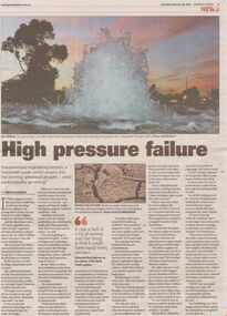 Newspaper - Article on the failure of Bendigo's Water Supply in 1870, Feb 06 2021