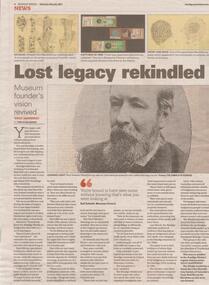 Newspaper - The Case for a Museum at Bendigo TAFE, Sat May 08 2021