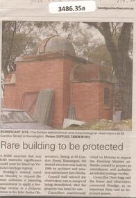 Newspaper - Articles on the former Observatory, 2024