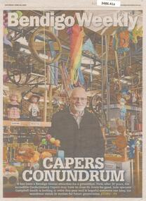 Newspaper - Article on Bendigo Tourist attraction 'Confectionary Capers', June 04 2022