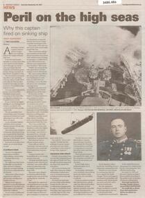 Newspaper - Article on the HMAS Adelaide in 1942, Sat Sep 04 2021