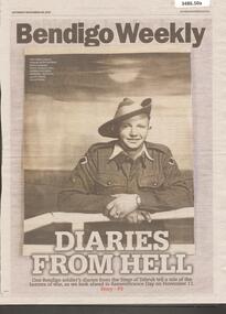 Newspaper - Article on Colin Odium and the Siege of Tobruk, Sat Nov 06 2021