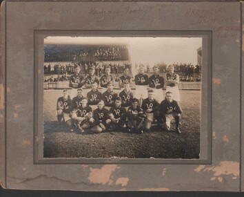 Photograph - Victorian Railways Football Club (Wednesday League) 1928. Premiers and Champions undefeated 1926-29, 4/5/2021