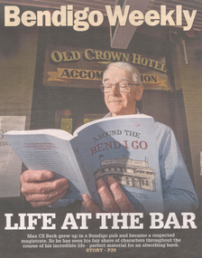 Max C S Beck in front of the Old Crown Hotel